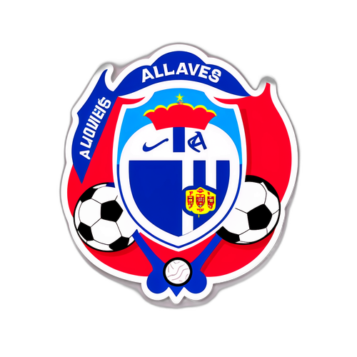 Символіка матчів Алавес – Жирона з футбольними м'ячами та духом фанатів