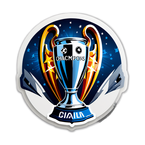 Sticker conmemorativo de momentos inolvidables de la Champions League