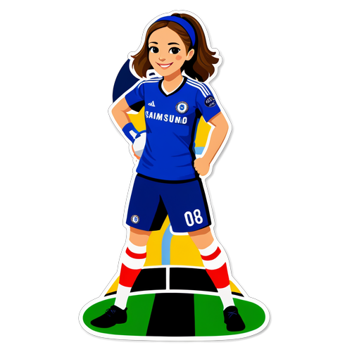 Incrível Ilustração do Chelsea em Campo: Confira a Empolgação da Torcida! Vamos, Chelsea!