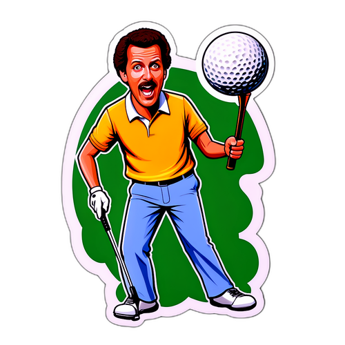 Happy Gilmore Aiming for the Golf Ball
