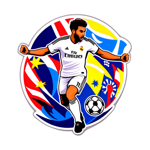 Real Madrid-spiller i aktion