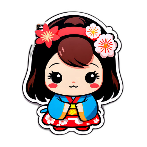 伝統的な日本の行事にインスパイアされたかわいいキャラクターのデザイン