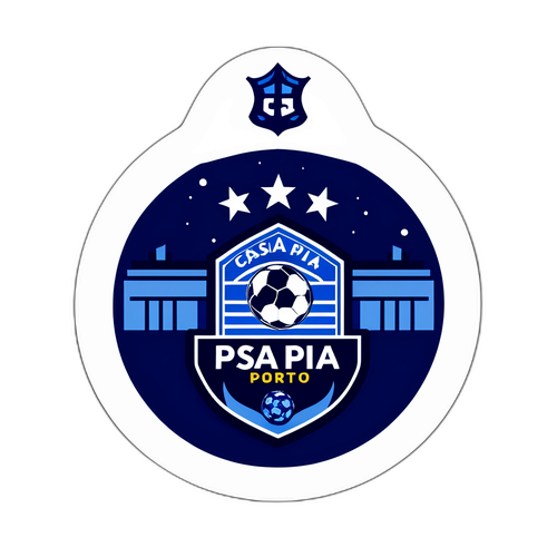 कैसापिया और पोर्टो का फुटबॉल स्टिकर
