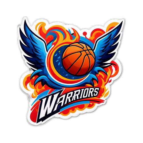A Dynamic Basketball Sticker Design
