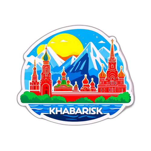 Стикер с символикой Хабаровска