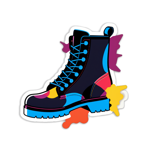 Trendiga Känga Sticker