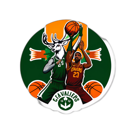 Eksena ng Basketbol ng Cavaliers at Bucks
