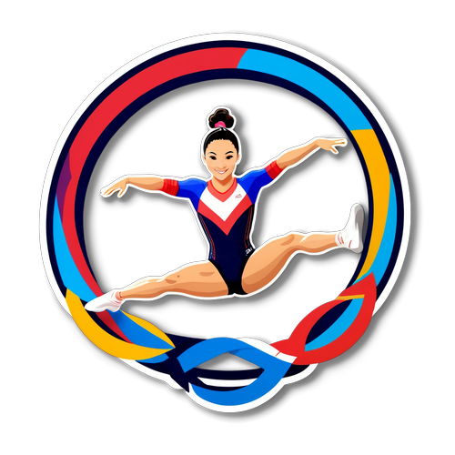 Terpesona! Stiker Suni Lee yang Menghentak Jiwa, Dalam Aksi Gimnastik Olimpik!