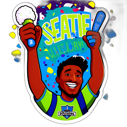 Penggemar Ceria Seattle Sounders