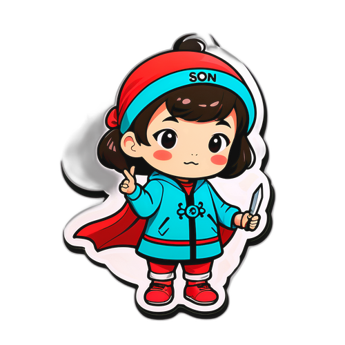 손수아 캐릭터 아트 스티커