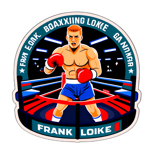 Frank Løke Bokseklubb Klistremerke