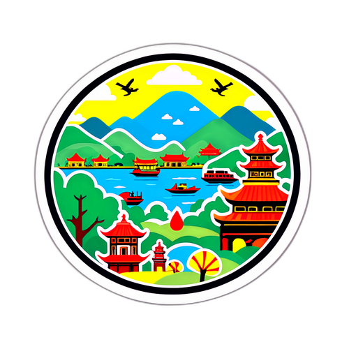 Khung cảnh Hà Nội với biểu tượng văn hóa và chỉ số chất lượng không khí