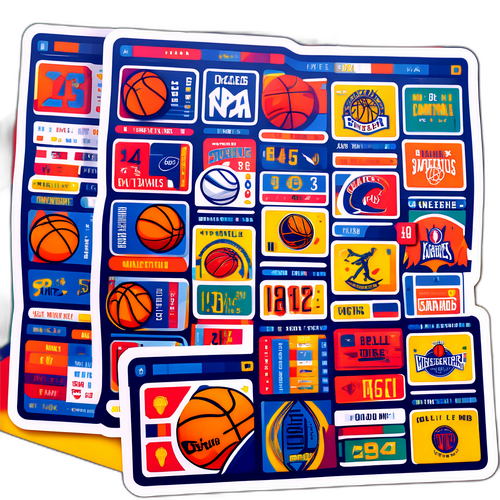 Enggaging NBA Schedule Sticker