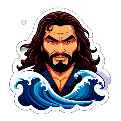 Whimsical Ocean Warrior Sticker