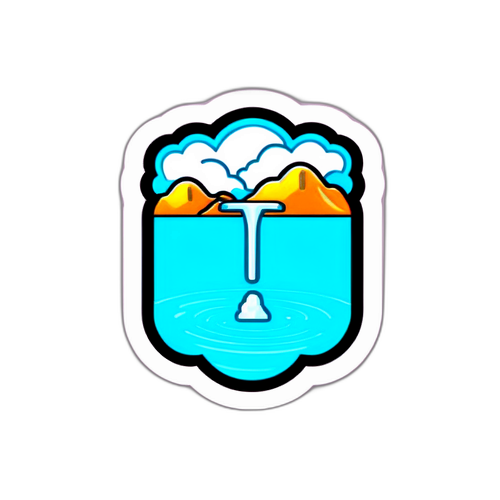 水資源保護主題貼紙