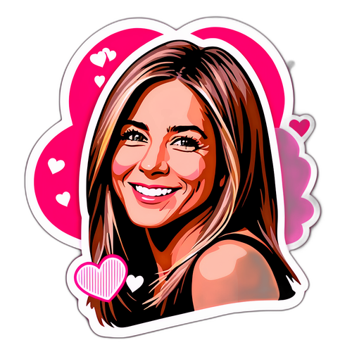 Portret Jennifer Aniston z przyjaznym uśmiechem