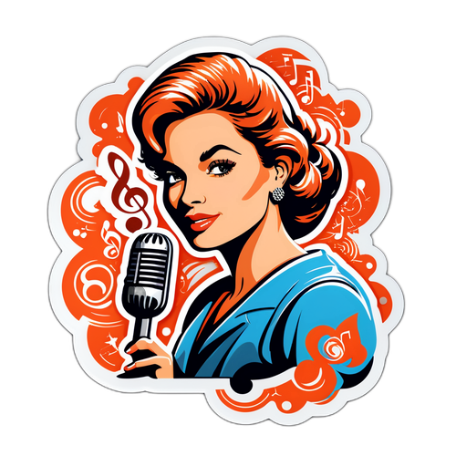 Autocolant cu Diana Bart