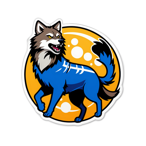 Σχεδίαση Αυτοκόλλητου που Απαθανατίζει την Ενέργεια αγώνα Chelsea vs. Wolves