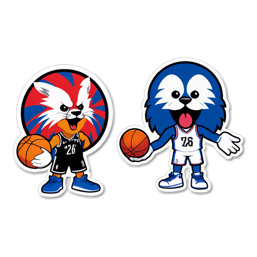 Sticker para sa Laban ng 76ers at Nets