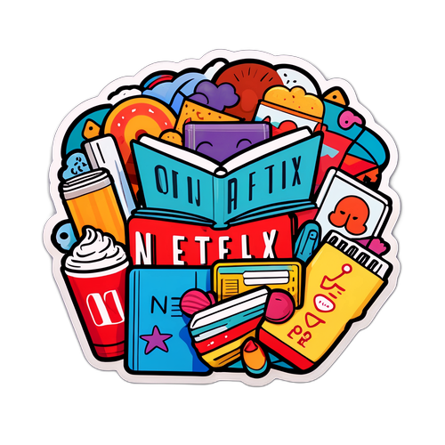 Masayang Sticker ng Netflix