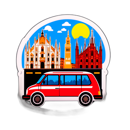 Panorama Udsigt fra Turin til Milano