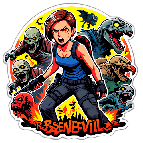 Adesivo ispirato a Resident Evil