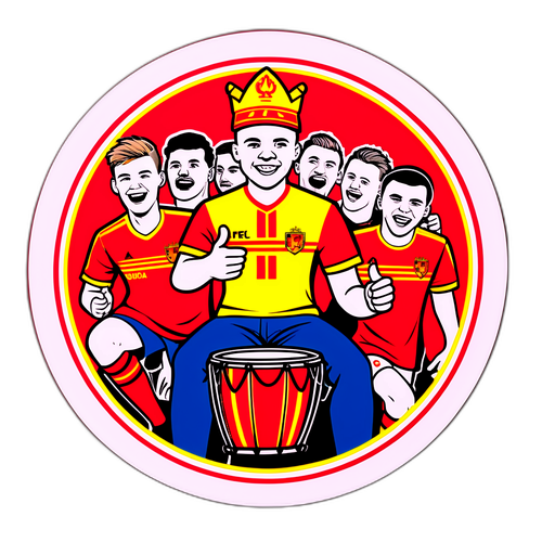 Festlig illustration fra kampdagen mellem FC Nordsjælland og OB