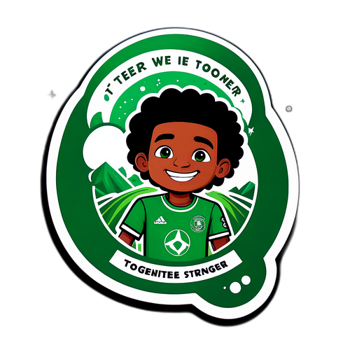 Adesivo Chapecoense: Juntos somos mais fortes