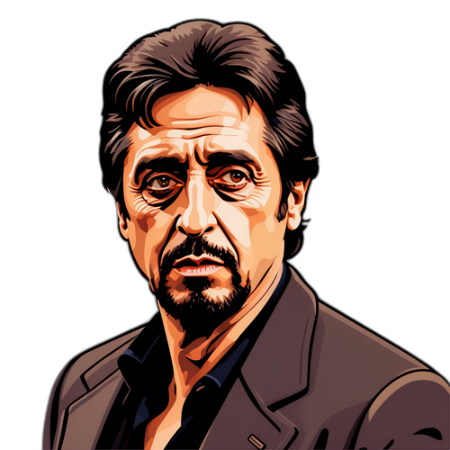 Al Pacino filmes matricula vintage stílusban