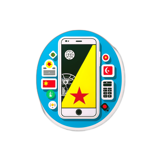 Sticker thể hiện sự phát triển công nghệ tại Việt Nam