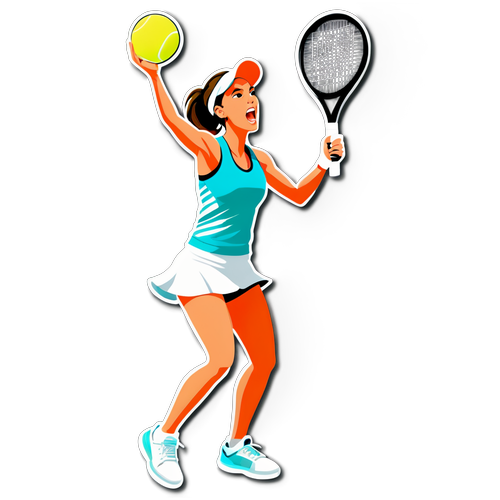 Danielle Collins i tennisaction