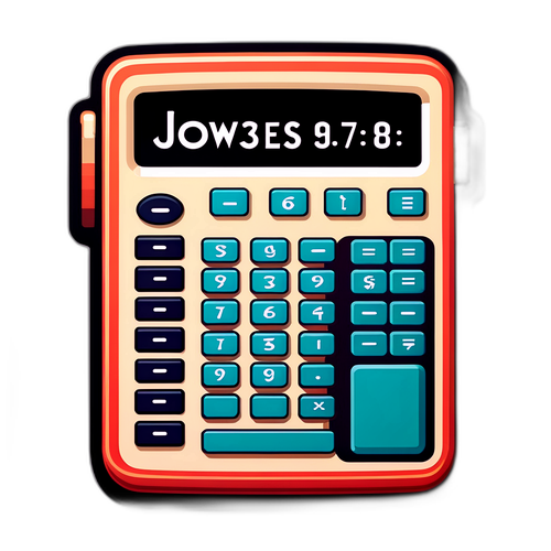 復古風格道瓊工業平均指數貼紙