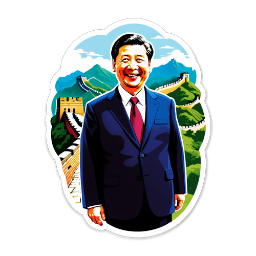 Kakaibang Yaman ng Kultura: Xi Jinping na Nakatayo sa Harap ng Great Wall na May Ngiting Kumpiyansa!