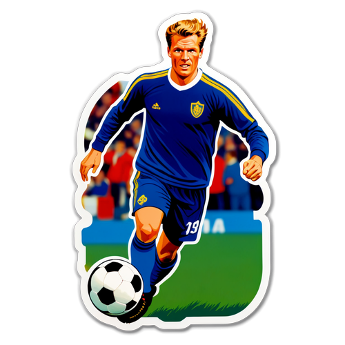 Klassisk fodboldstickers for Preben Elkjær