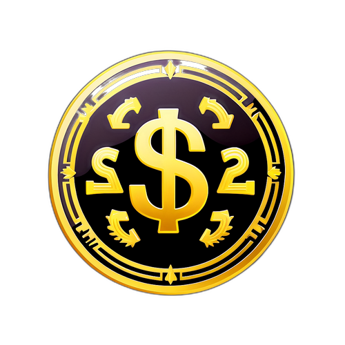 Coin Emas dan Simbol Kewangan