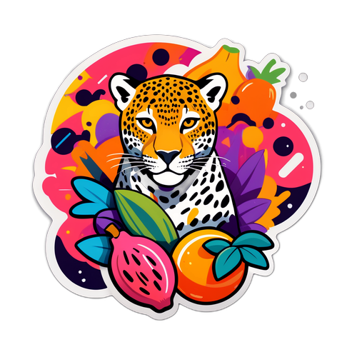 Леопард у графіті-стилі