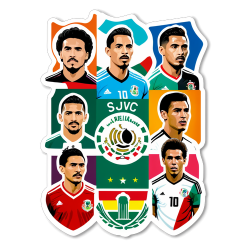 ¡Fútbol Mexicano a lo Grande! Descubre el Adhesivo que Celebra a Nuestros Ídolos en el Campo!