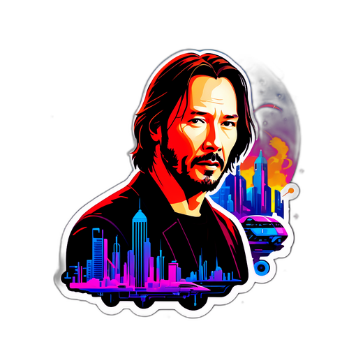 Keanu Reeves ve futuristickém městě
