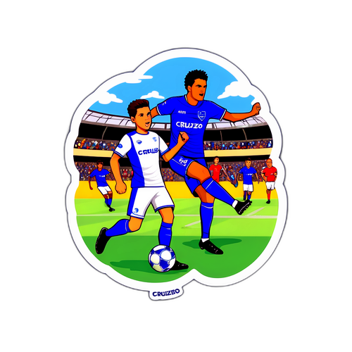 Stiker Pertandingan Menegangkan antara Mirassol dan Cruzeiro