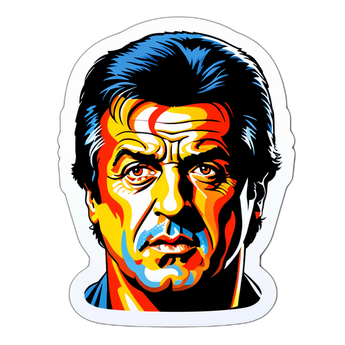 Ein cooler Porträt von Sylvester Stallone