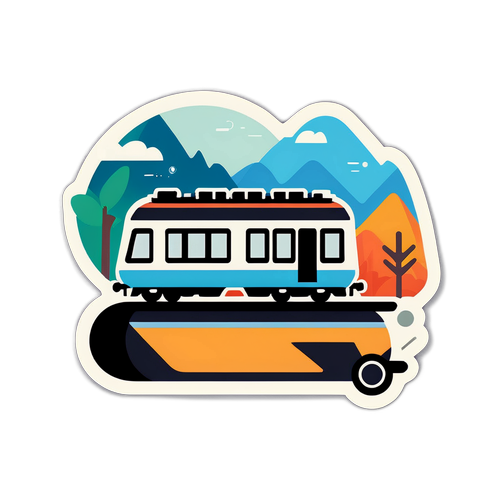 기차 여정 스티커