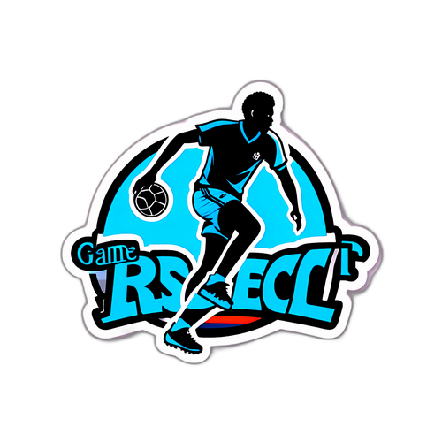 Sticker Elegante con Silueta de Jugador