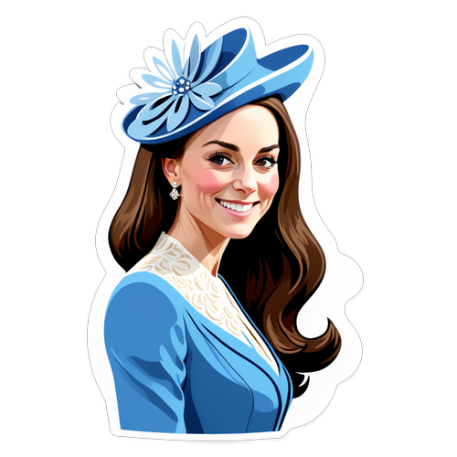 Descoperă Eleganța Regală: Autocolantul Perfect cu Kate Middleton Te Va Uimi!