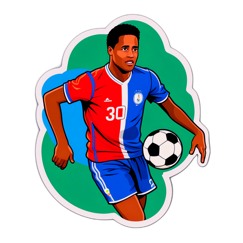 Nostalgischer Aufkleber von Ruben Kluivert