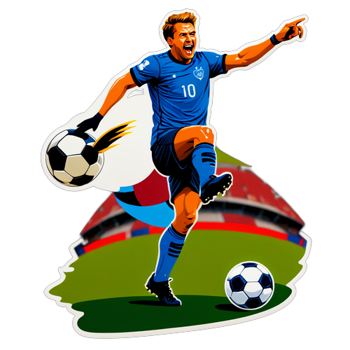 Stiker Mees Hilgers dalam Aksi Sepak Bola
