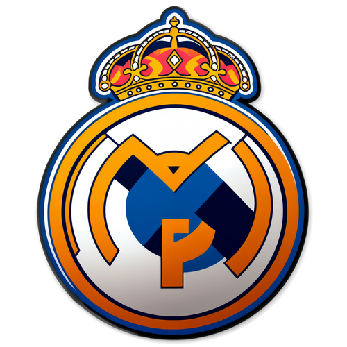 Autocolant cu logo-ul iconic al Real Madrid