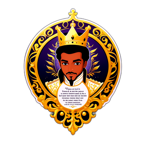 王子的金色宣言貼紙