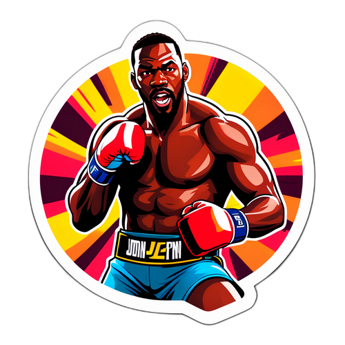 Jon Jones Aksiyon Pozu Sticker