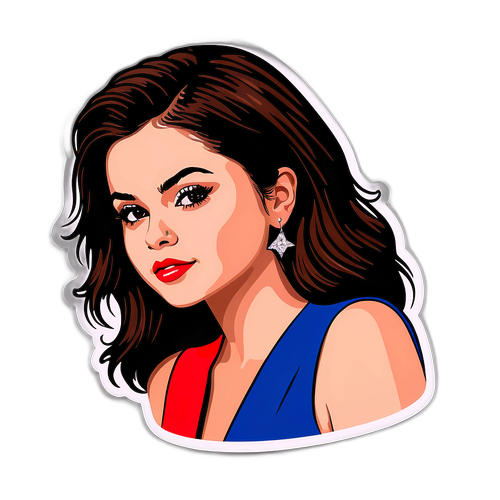 Minimalist naklejka z Seliną Gomez