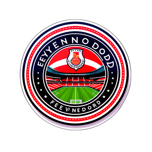 Feyenoord Stadion éjszakai fényekben